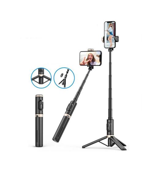 M2 tec palo selfie + trípode bluetotth altura 730mm q12 v-7924 - V-7924
