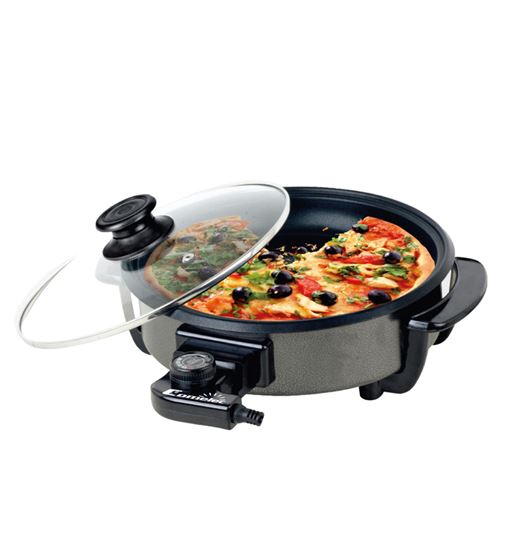 Comelec pizza pan 30cm 3,5cm profundo 1500w termostato regulable pi-7530 - PI-7530