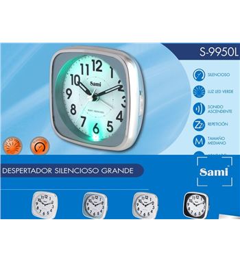Sami despertador analógico sliencioso s-9950 - S-9950