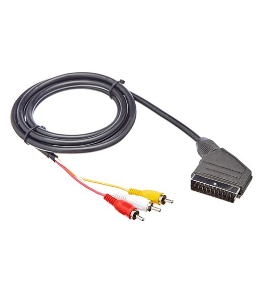 Cable euroconector a 3 rca ceu-3rca 1.8m skav0273 - SKAV0273