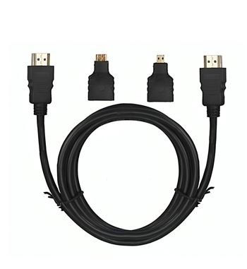 Sanda cable adaptador hdmi a mini y micro hdmi 1.5m sd-4550 - SD-4550