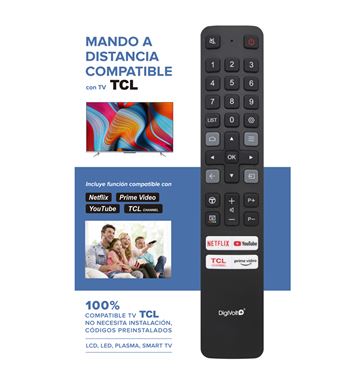 Digivolt mando universal compatible con tcl smart tv tcl-61 - TCL-61