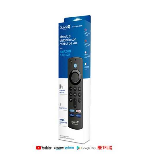 Digivolt mando smart tv compatible c/ amazon stick control voz bt amz-66 - AMZ-66