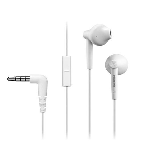 Panasonic auriculares in-ear con cable y micro blancos rp-tcm55 - RP-TCM55