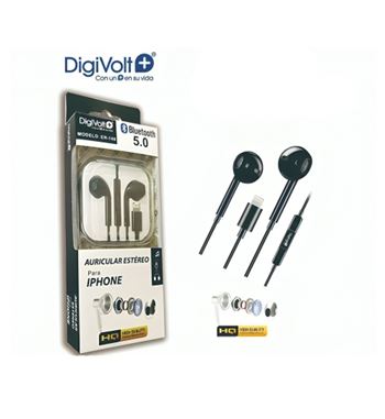 Digivolt auriculares con micro para iphone bt 5.0 negros er-148 - ER-148