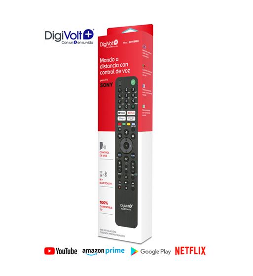 Digivolt mando smart tv compatible c/ sony control voz + ir bt so-65 - SO-65
