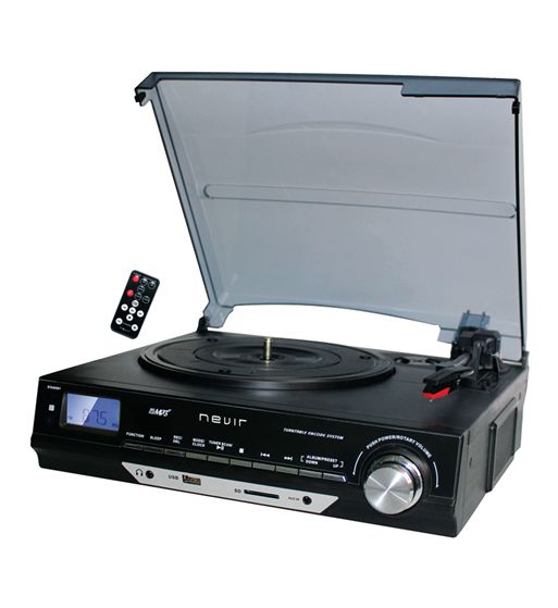 Nevir tocadiscos radio digital usb sd convertidor todo en 1 retro nvr-811 - NVR-811