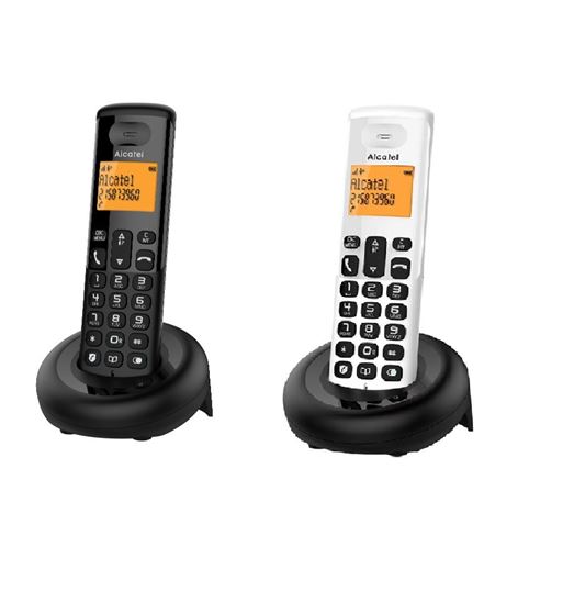 Alcatel teléfono inalámbrico bloq. llamadas pantalla retroiluminada e-160bk - E160BKW