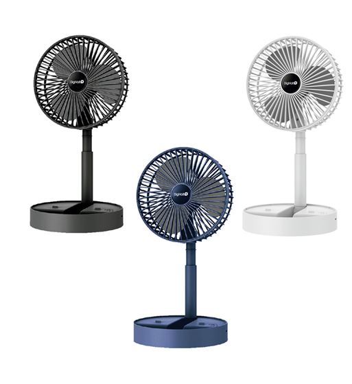Digivolt ventilador sobremesa plegable recargable 3 vel. silencioso vt-6227 - VT-6227_1
