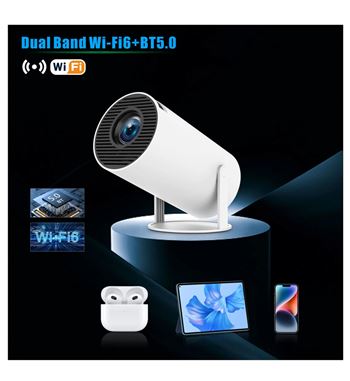 Mini proyector 4k con sistema android tv wifi mando bt 5.0 altavoz wf086 - WF086_2