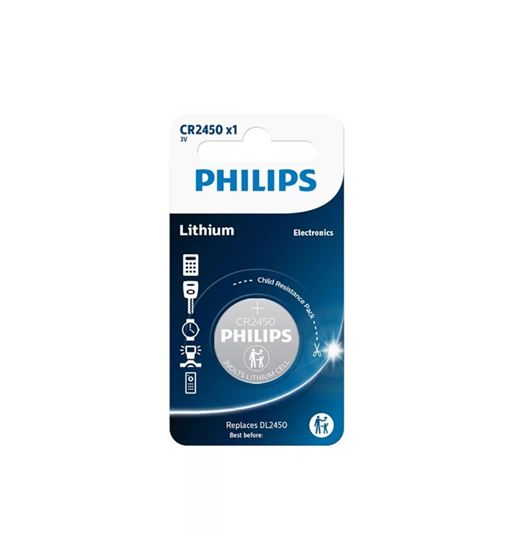 Pila de botón cr-2450 blíster de 1 ud. philips - CR-2450_1