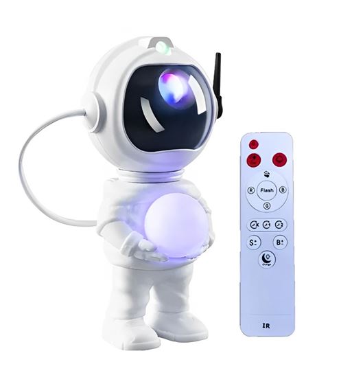 Proyector astronauta luz nocturna nebulosa + altavoz con mando fsd1663 - FSD1663_1