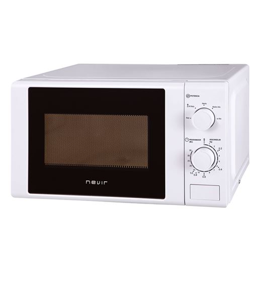 Nevir microondas 20l 700w blanco con pulsador nvr-6200 - NVR-6200-1