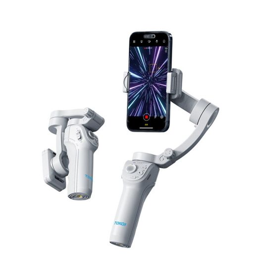 Estabilizador gimbal m01 de 3 ejes c/ luz de relleno c/ trípode fsd1662 - FSD1662