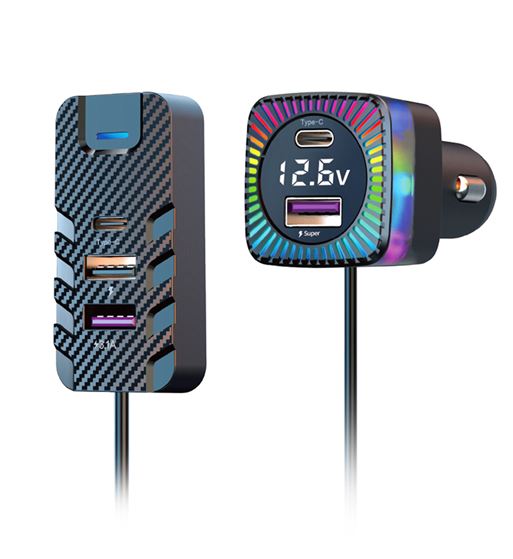 Pro stima cargador coche multipuerto 3xusb a 2xusb c 40w 4.5a max scc-a303 - SCC-A303