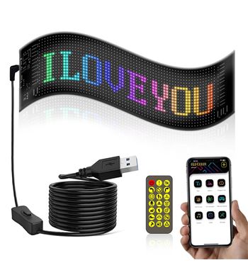 Panel led matrix animado texto personalizado 16*96cm control por app ls85 - P-LED