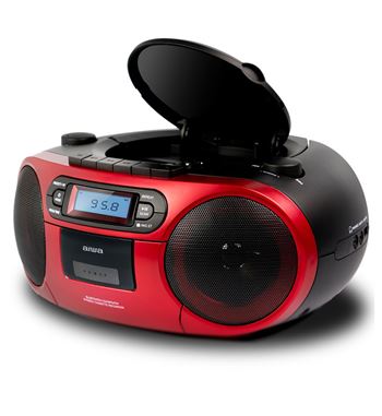 Aiwa radio cd cassette usb mp3 bt rojo bbtc-550rd - BBTC-550RD_2