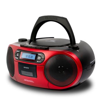 Aiwa radio cd cassette usb mp3 bt rojo bbtc-550rd - BBTC-550RD_3