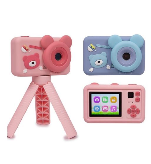 Kooltech cámara digital infantil c/funda silicona y trípode teddy ikids-2a - IKIDS-2A_1