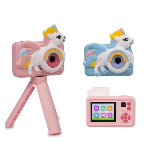 Kooltech cámara digital infantil funda silicona y trípode unicorn ikids-2b - IKIDS-2b_1