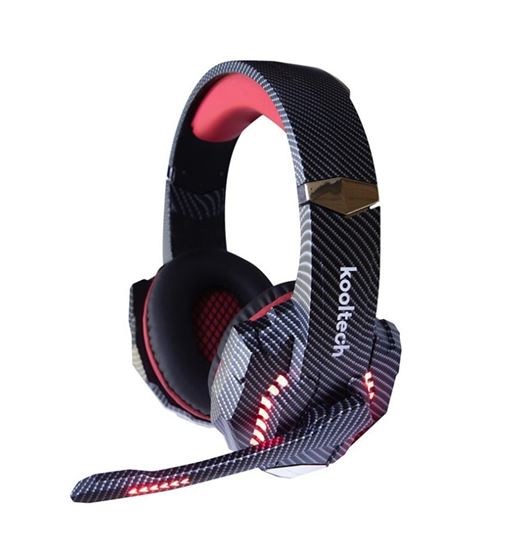 Kooltech auriculares casco gaming luz led roja sonido envolvente cph-335 - CHP-335_1