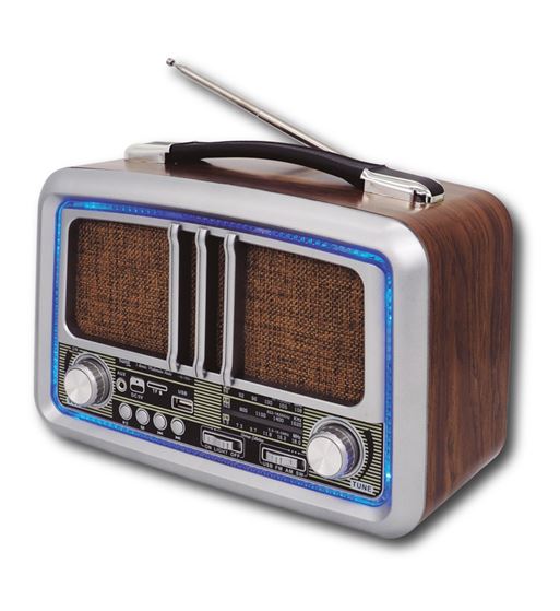 Sami radio clásica ac/dc multimedia grande luz led recargable rs-11836 - RS-11836_1