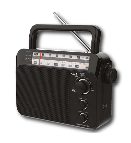 Sami radio ac/dc 2 bandas rueda xl alta sensibilidad reg. tono rs-12206 - RS-12206