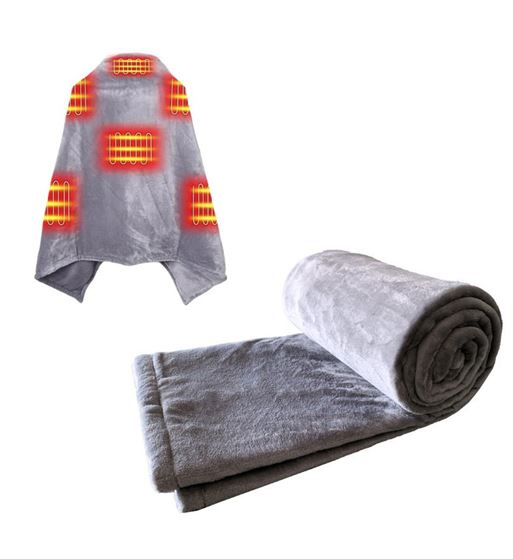 M2 tec manta eléctrica suave recargable 3 temperaturas c/ cremallera 15583 - 15583_1