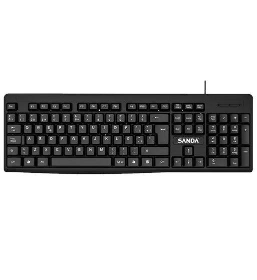 Sanda teclado para pc con cable suspensión resistente al agua sd-3748 - SD-3748