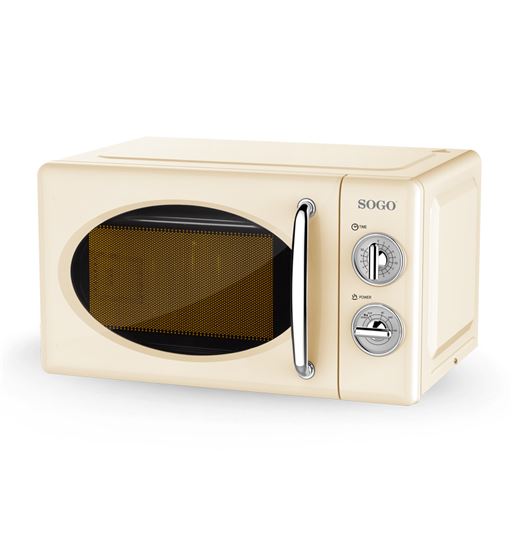 Sogo microondas retro vintage beige 20 litros 700w ss-890bg - SS-890BG