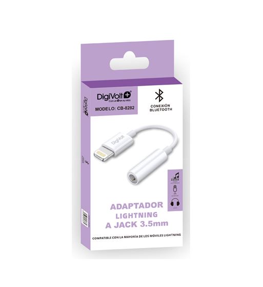 Digivolt adaptador lightning (iphone) a jack 3.5 hembra cb-8282 - CB-8282