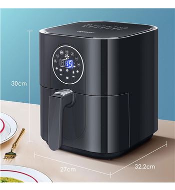 Aigostar freidora aire 3.5l 1500w mini cube digital 7 programas 300010vph - AG64-MINICUBE_B03