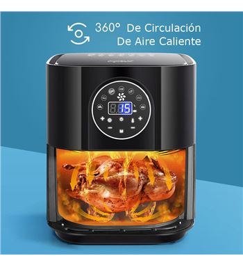 Aigostar freidora aire 3.5l 1500w mini cube digital 7 programas 300010vph - AG64-MINICUBE_B05
