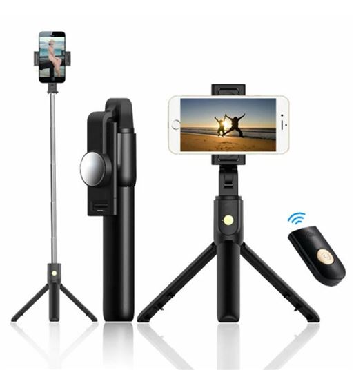 Palo selfie con disparador bluetooth y trípode k-10 fsd1593 - FSD1593