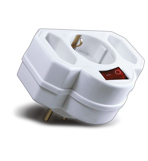 Nimo distribuidor de red schuko con interruptor 1e:3s mel047 - MEL047