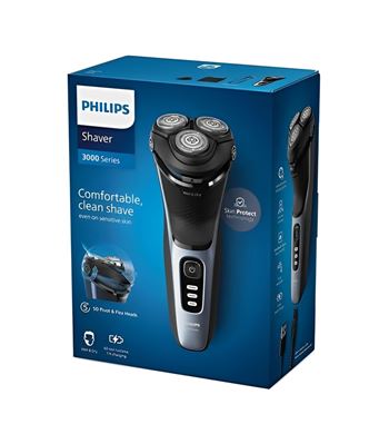 Philips afeitadora seco y húmedo recargable cabezales flexibles 5d s-3243 - S-3243_C