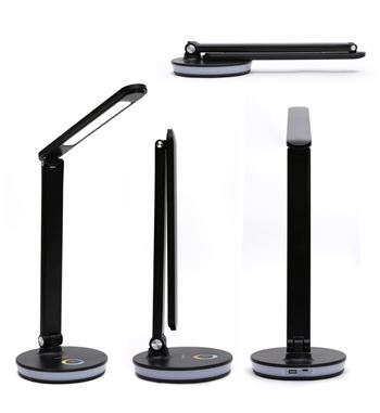 Platinet lámpara de mesa flexo led rgb 12w plegable carga usb pdl-400 - PDL-400_2