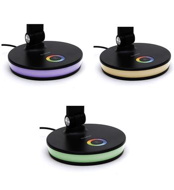 Platinet lámpara de mesa flexo led rgb 12w plegable carga usb pdl-400 - PDL-400_4