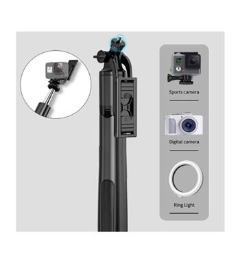 Palo selfie + trípode pulsador bluetoth altura 1.58m q05 fsd2001 - FSD2001_3