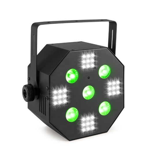 Beamz luces party multiace2 efecto led 2 en 1 rgb-uv y 4 estrob. 153.602 - 153.602 _1