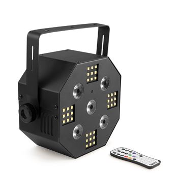 Beamz luces party multiace2 efecto led 2 en 1 rgb-uv y 4 estrob. 153.602 - 153.602 _3