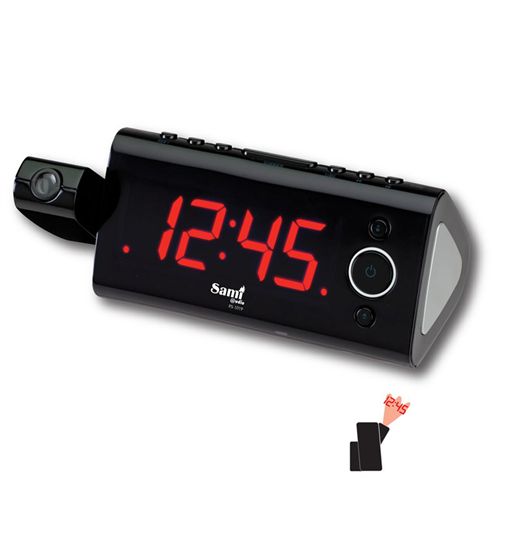 Sami radio reloj despertador con proyector 180º función siesta rs-1019 - RS-1019
