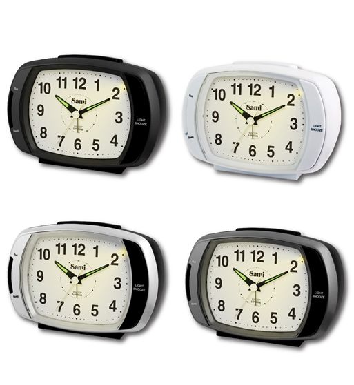 Sami despertador analógico silencioso doble sonido luz s-99104 - S-99104