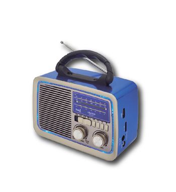 Sami radio clásica ac/dc 3 bandas azul metalizado rs-11813az - RS-11813AZ
