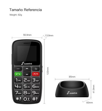 Sweetlink tléfono móvil senior teclas grandes dual sim 4g vol. alto s2-plus - S2-PLUS_3