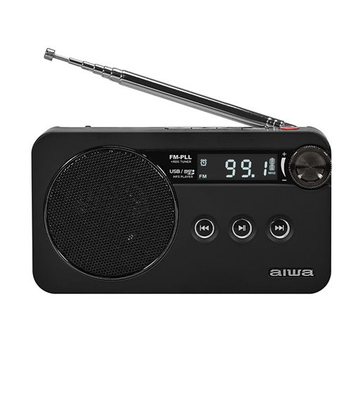 Aiwa radio digital de bolsillo portátil fm/pll alarma recargable rs-77 - RS-77