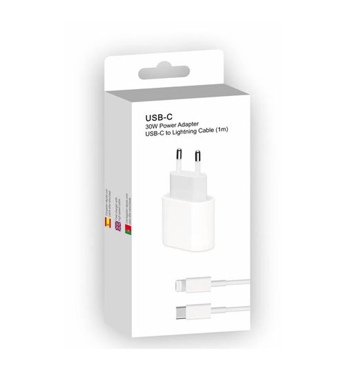 Digivolt cargador móvil tipoc + cable nylon tipo c a iphone 30w qc-2464 - QC-2464