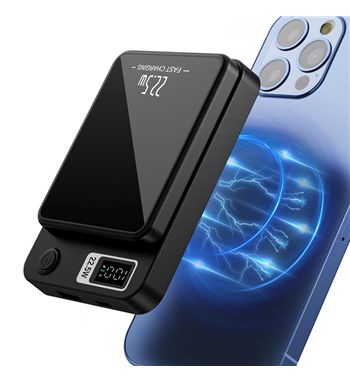 Power bank magnético 10000 mah pd 20w usb 22.5w carga rápida magsafe mp071 - MP071_2