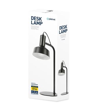 Platinet lámpara de mesa metal flexo 25w e14 negro ptl-2542 - PTL-2542_2