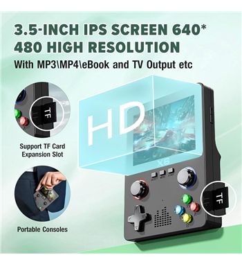 Consola juegos retro portátil +10000 juegos 3.5" alta resolución av gm0137 - GM0137_2